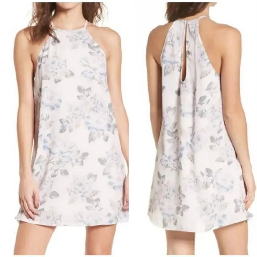 Show me your mumu womens Sz Small rose pink floral Gomez dress